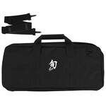 Shun Knife Case: 20-Slot (Black w/ Shoulder Strap & White Shun Logo)