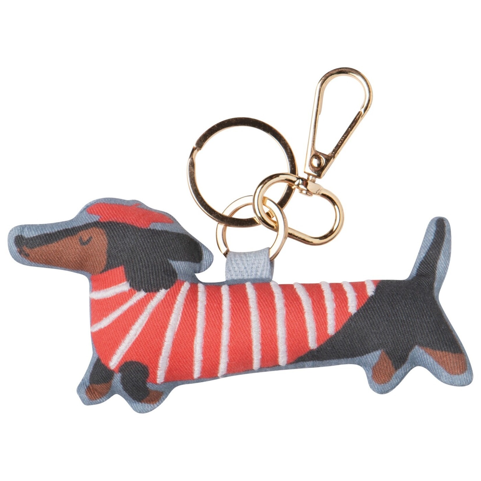 Danica Brands Cotton Bag Charm - Dashing Dachschunds