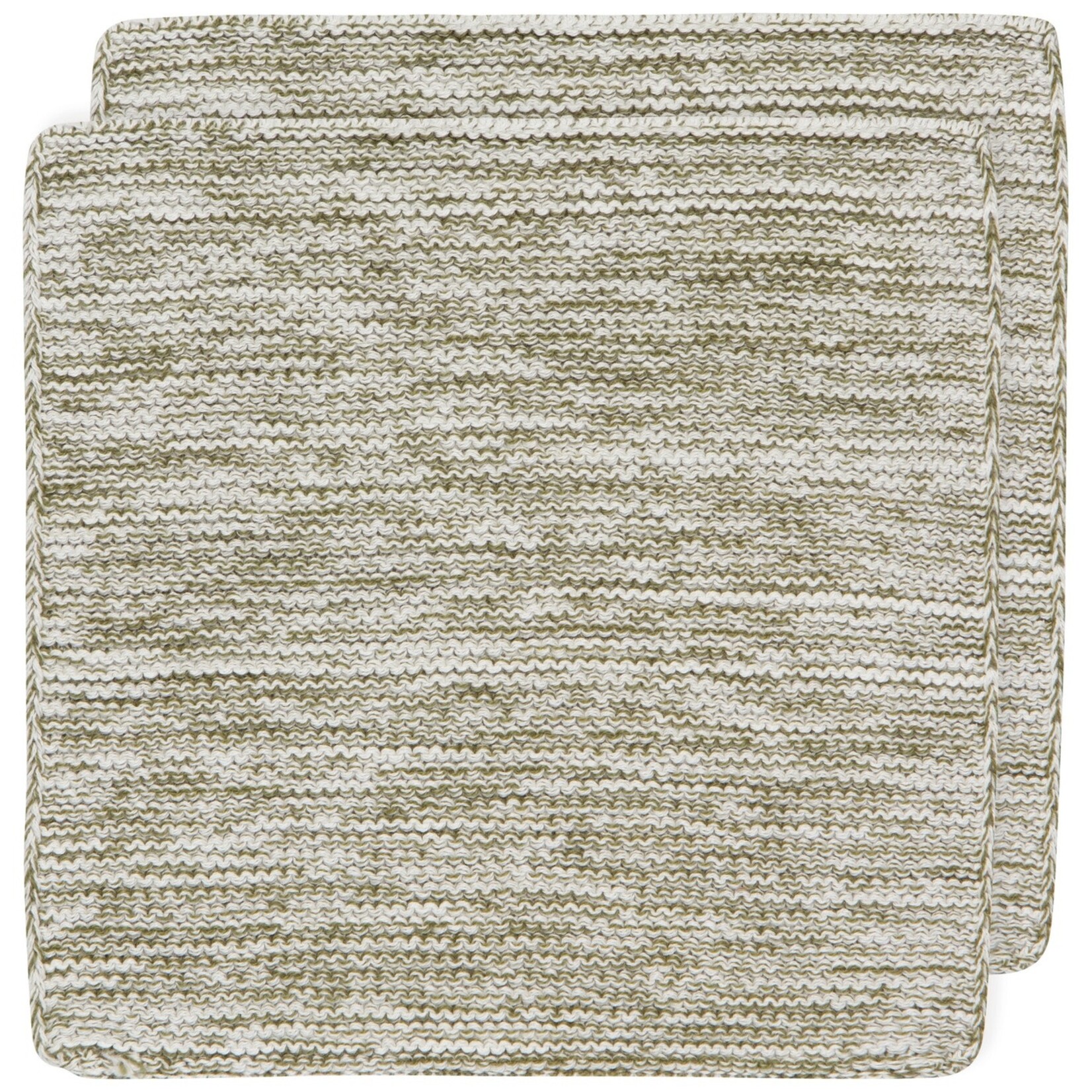 Danica Brands Knit Dishcloths Set of 2 - Olive Branch