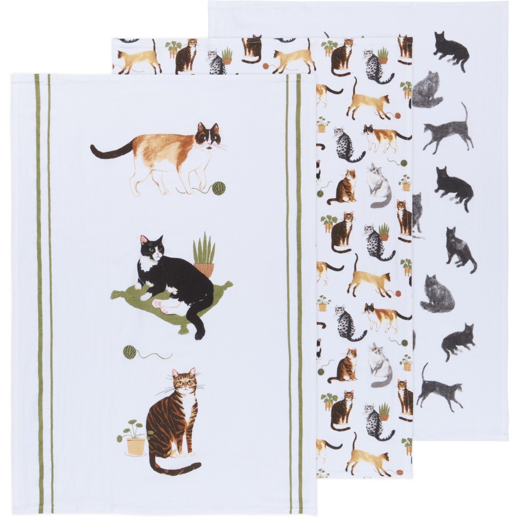Danica Brands Baker's Floursack Dishtowels Set of 3 - Cat Collective