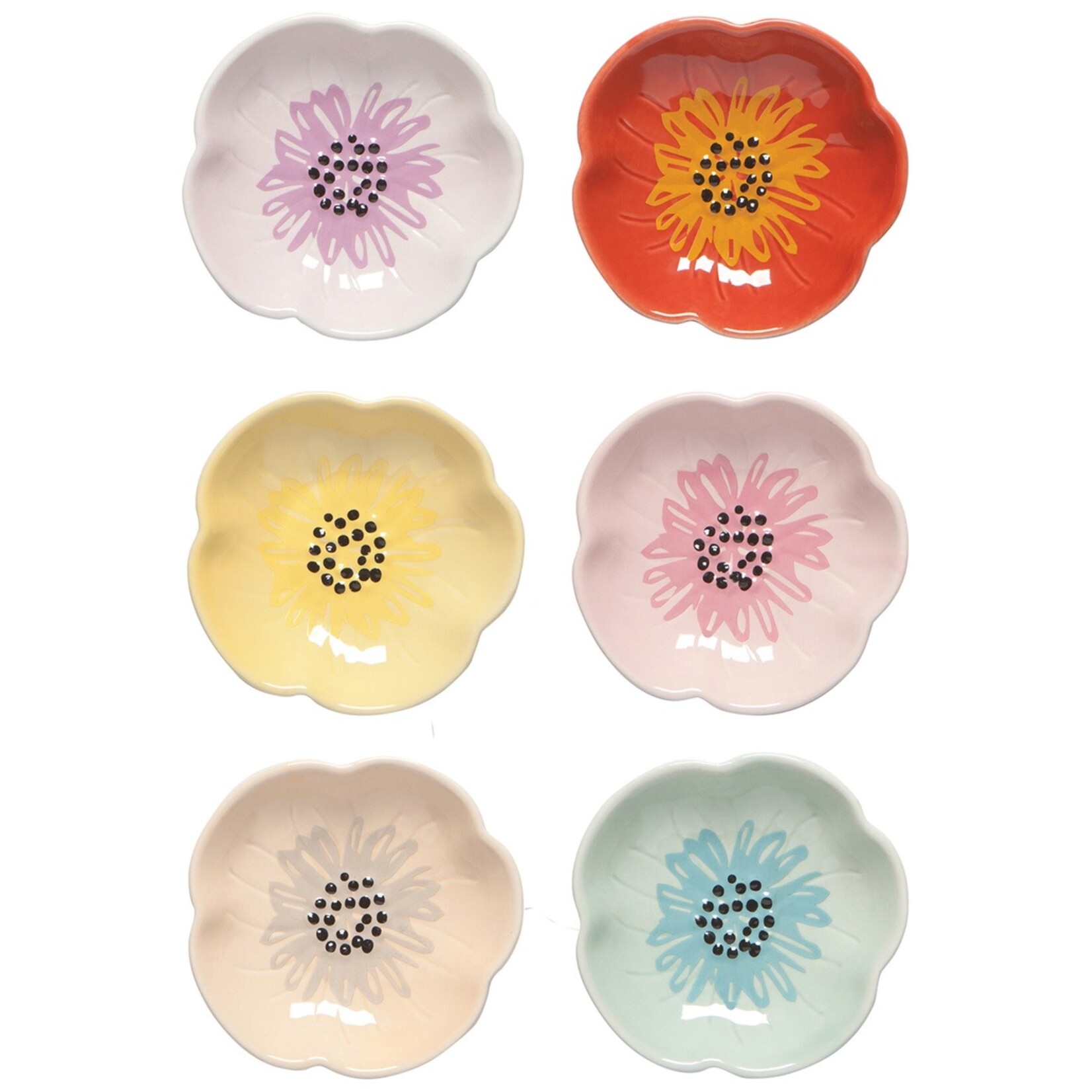 Danica Brands Pinch - Bowl Set/6 Flower