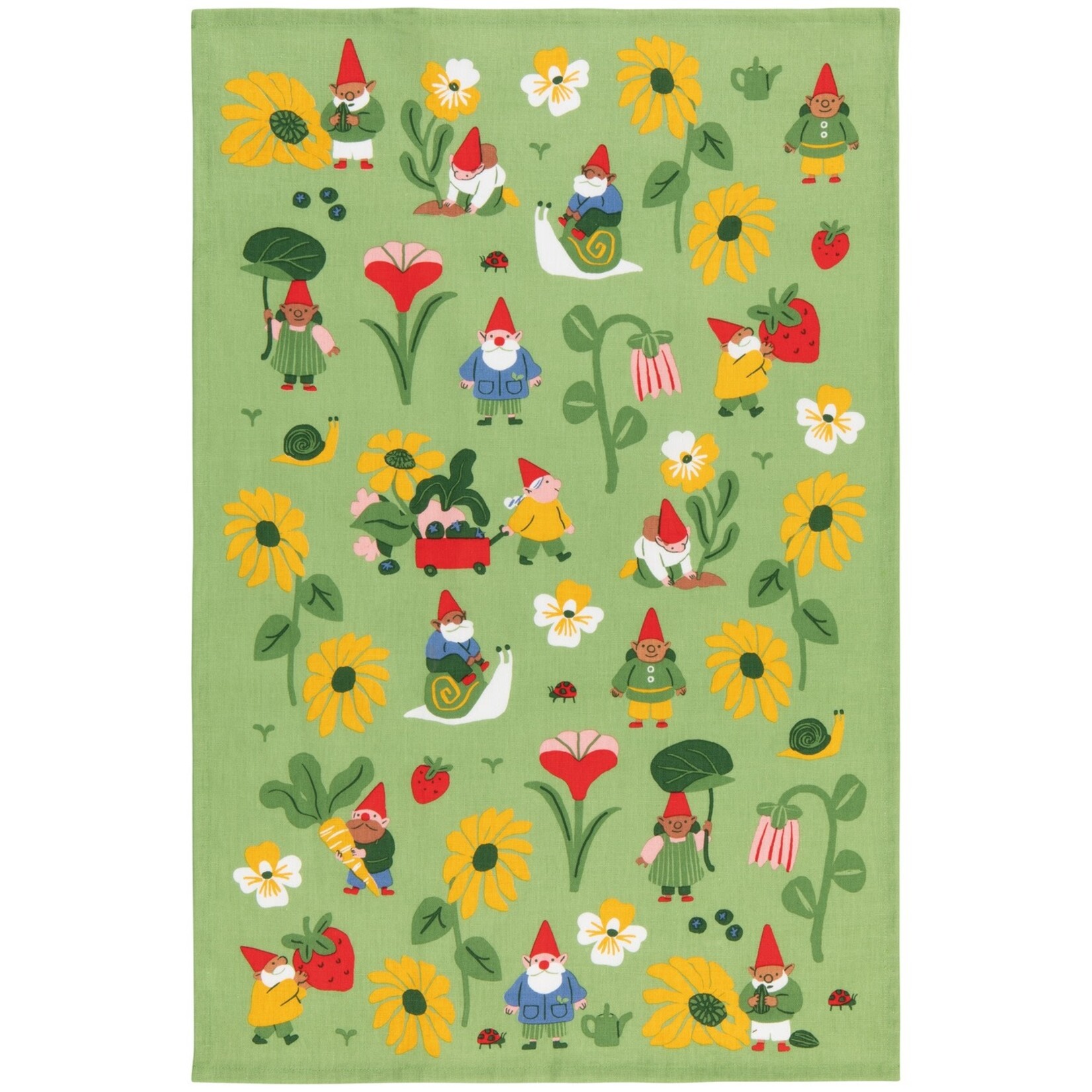 Danica Brands Tea Towel - Printed Gnome Grown