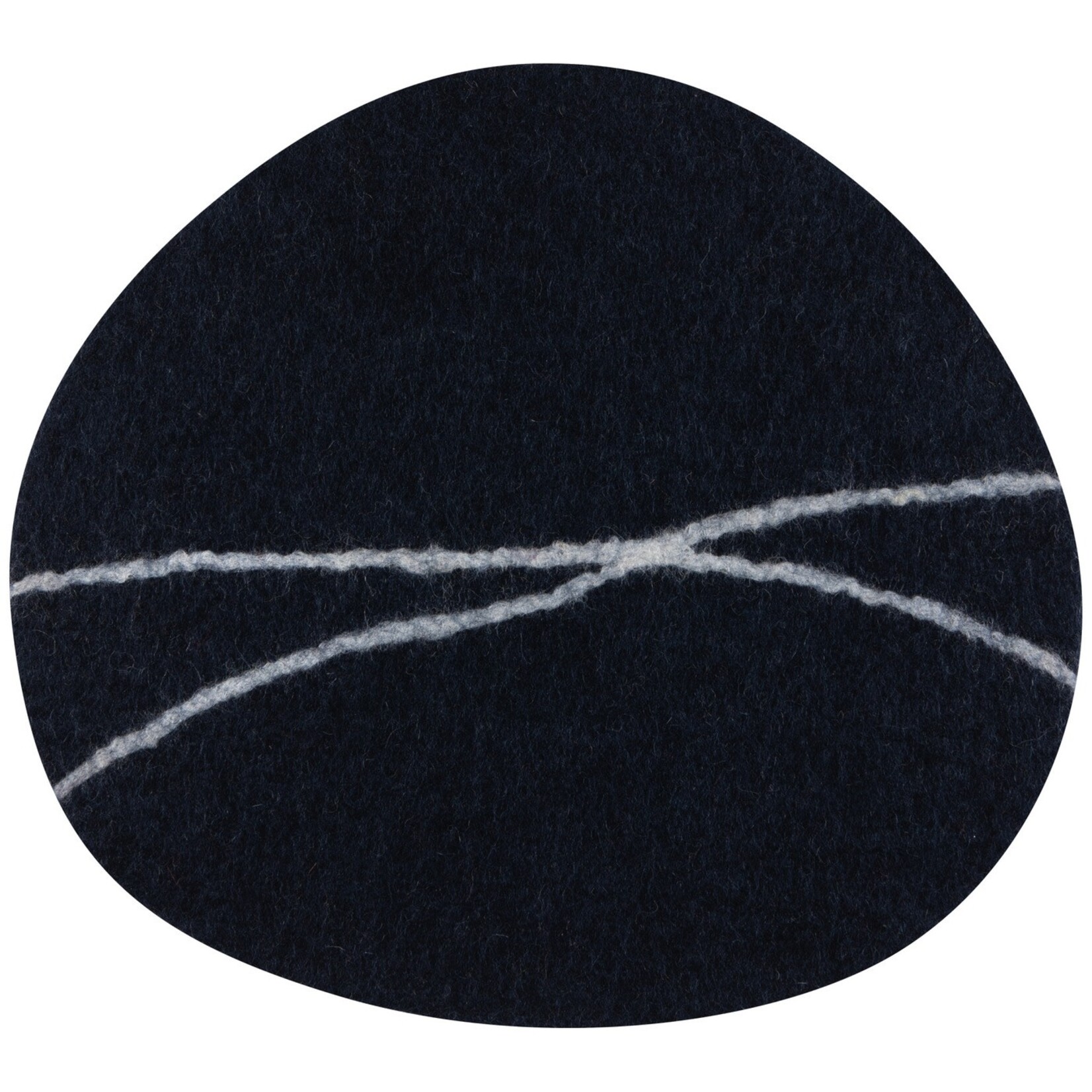 Danica Brands Felt Wool Placemat - Striato, Midnight
