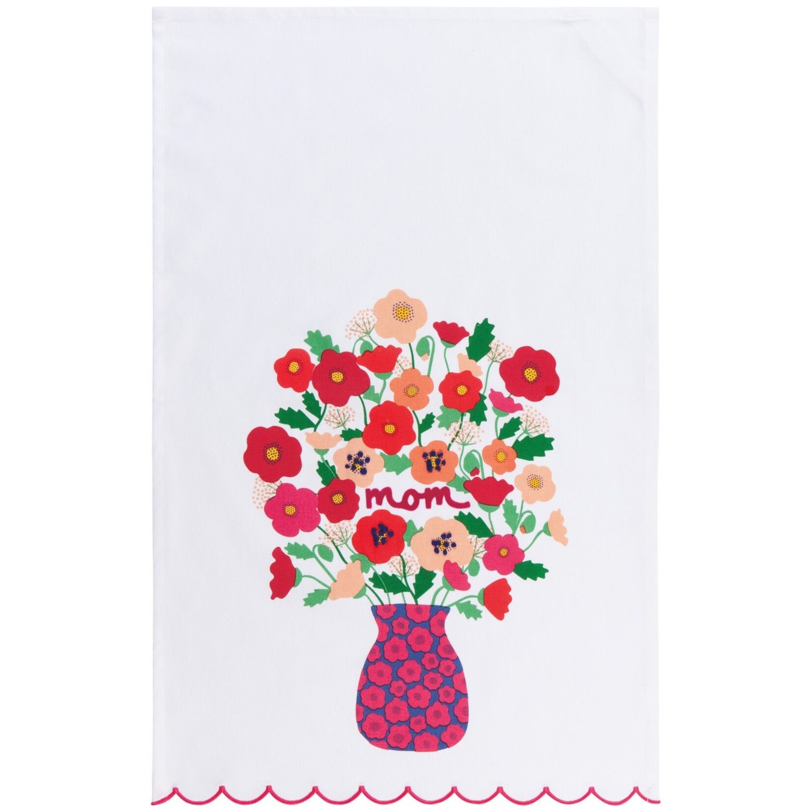 Danica Brands Tea Towel - Deco Poppy - Mother's Day