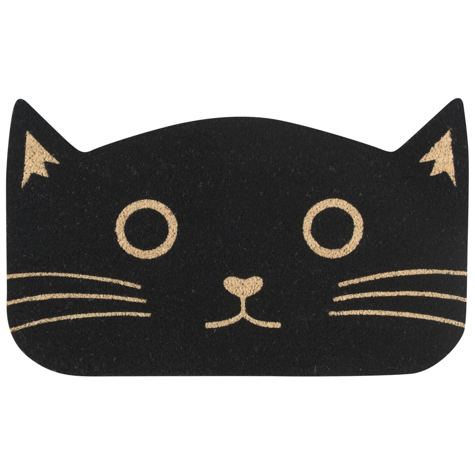 Danica Brands Doormat - Black Cat Shaped Coir