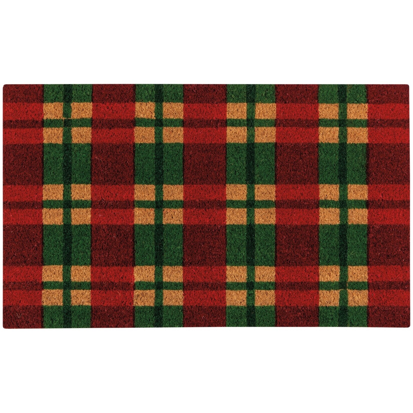 Danica Brands Doormat - Holiday Plaid Christmas | Danica Brands