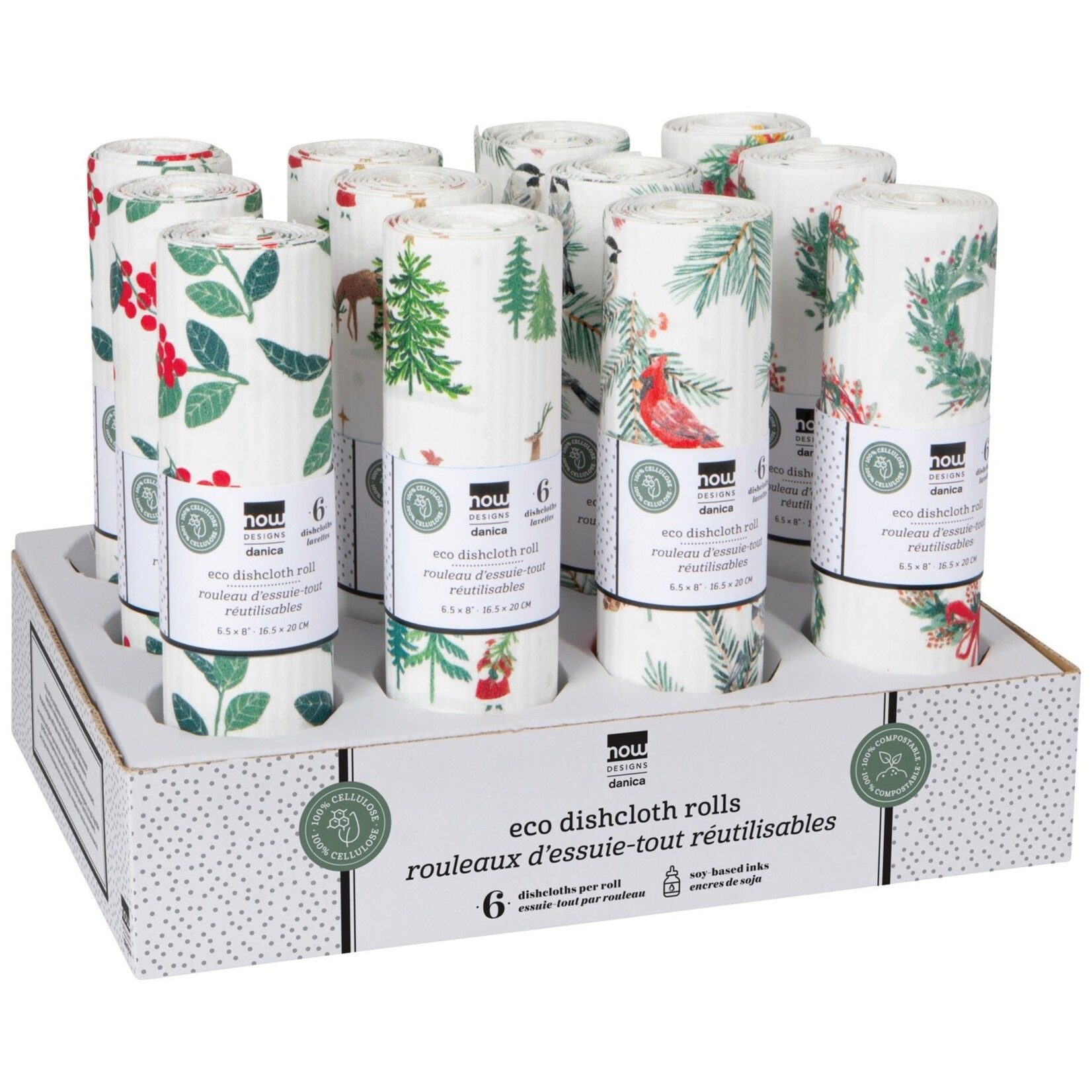 Danica Brands Eco Dishcloth Roll - Winter Wonders Christmas | Danica Brands