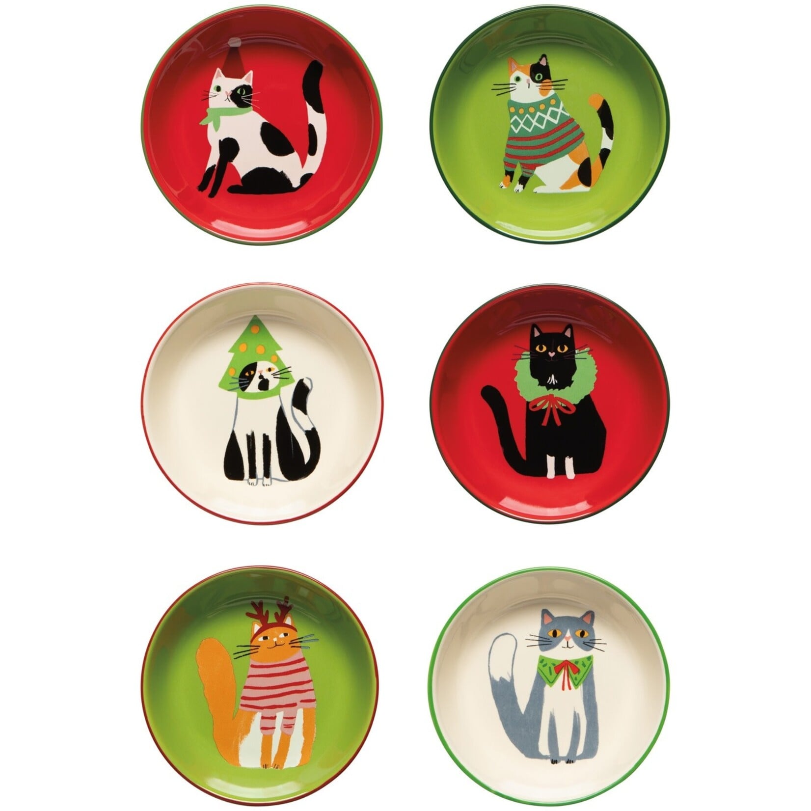 Danica Brands Pinch Bowls Set of 6 - Kitty Carol Christmas | Danica Brands