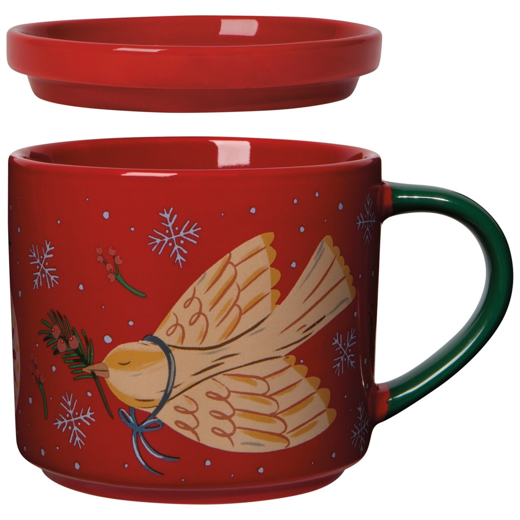 Danica Brands Mug with Lid - Season's Tweetings | Danica Brands