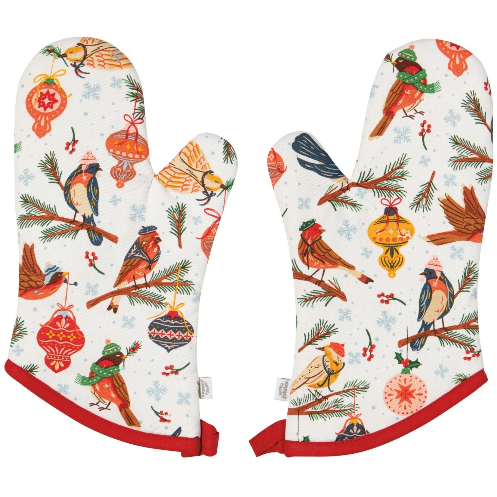 Danica Brands Oven Mitts Set of 2 - Season's Tweetings Chritmas | Danica Brands