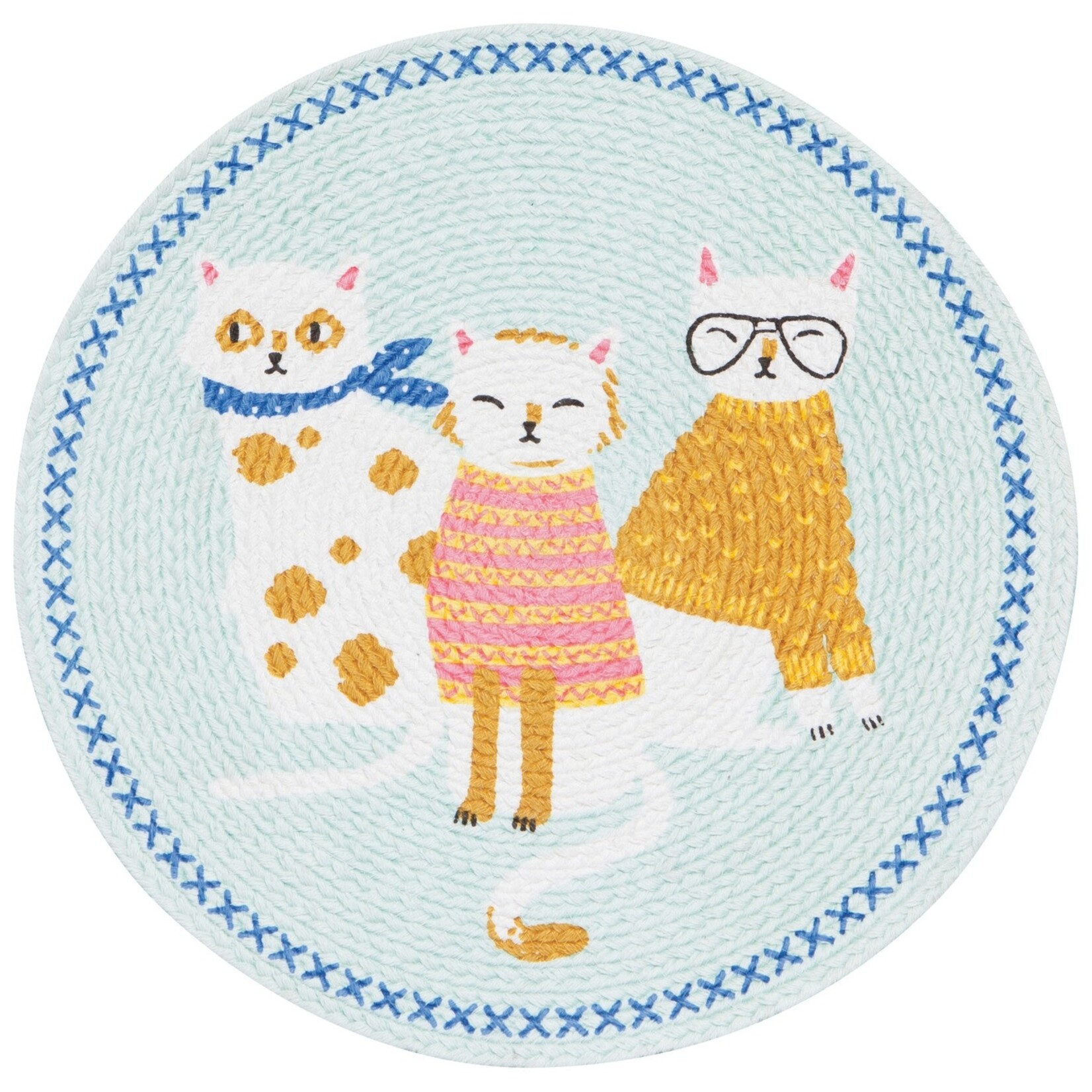 Danica Brands Placemat Braided - Feline Fine | Danica Brands