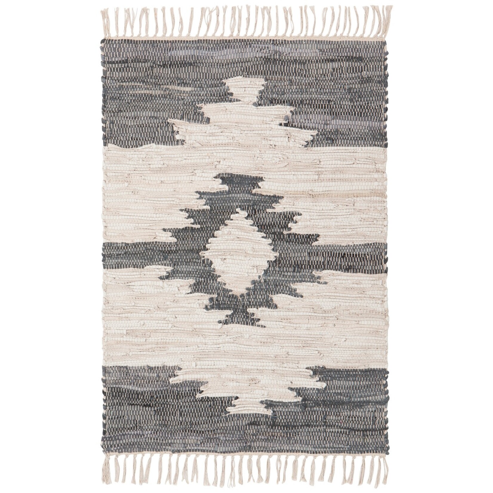 Danica Brands Rug 2x3ft Chindi Leather Step | Danica Brands