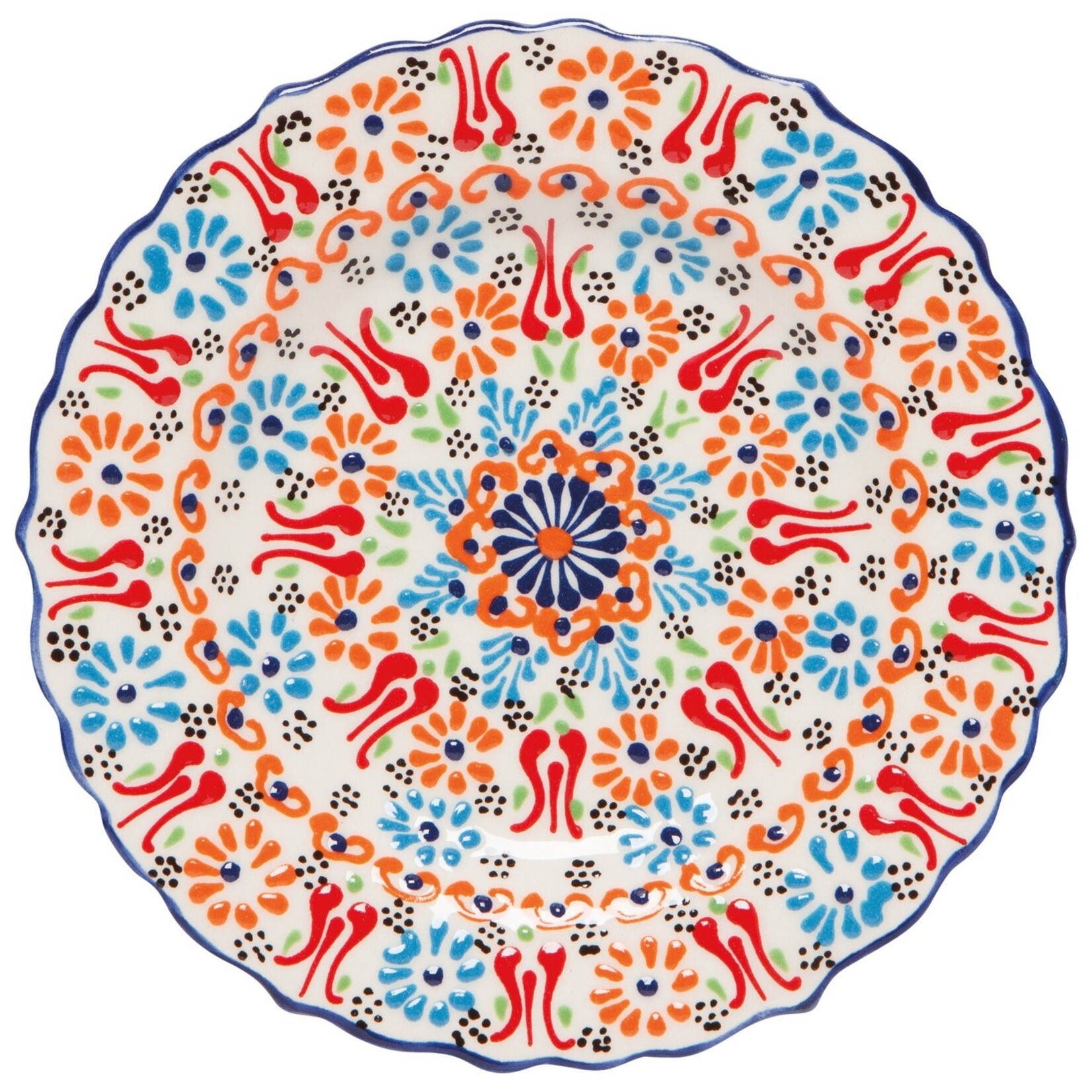 Danica Brands Plate 7.5in Evani - Multi White | Danica Brands