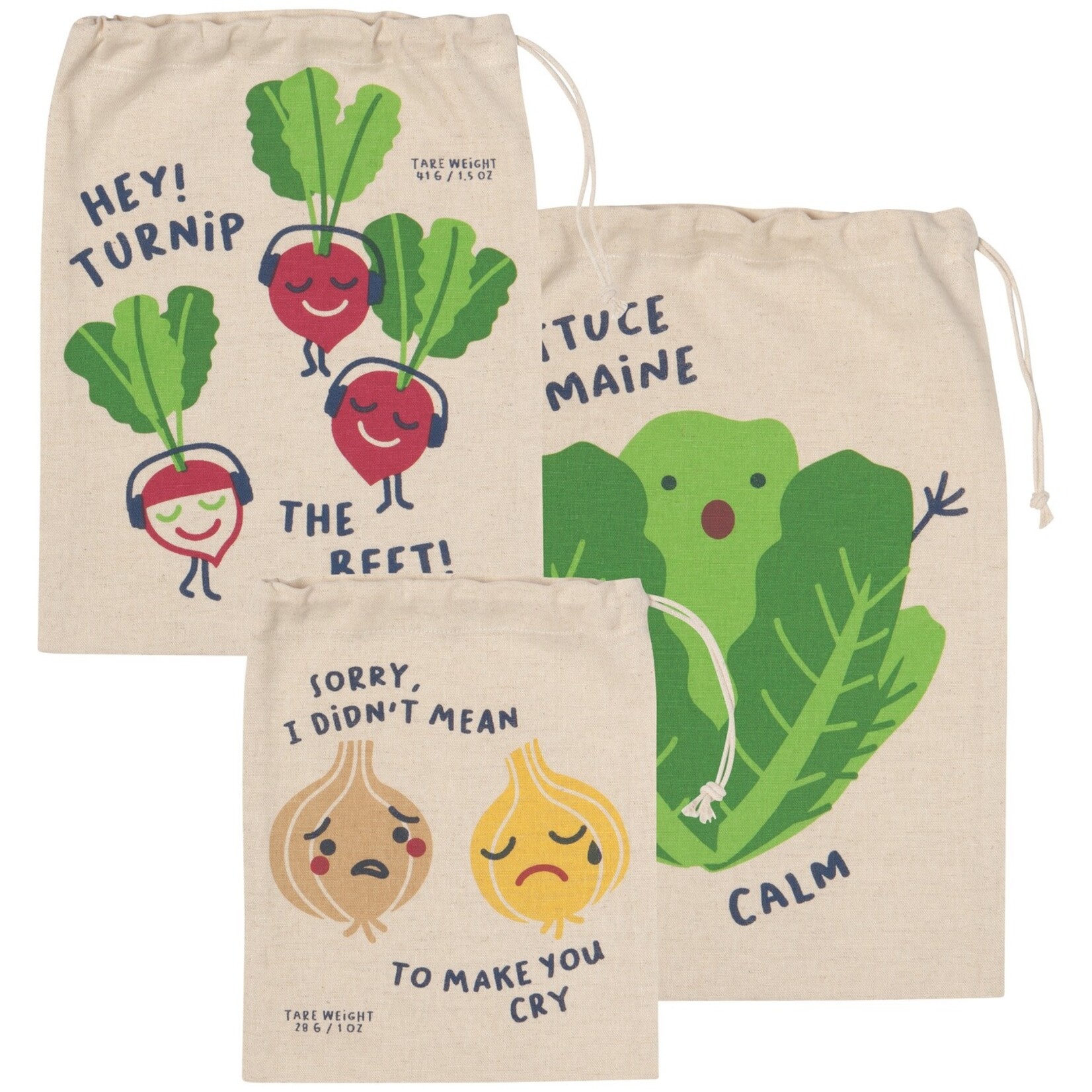 Danica Brands Produce Bag Set/3 - Funny Food | Danica Brands