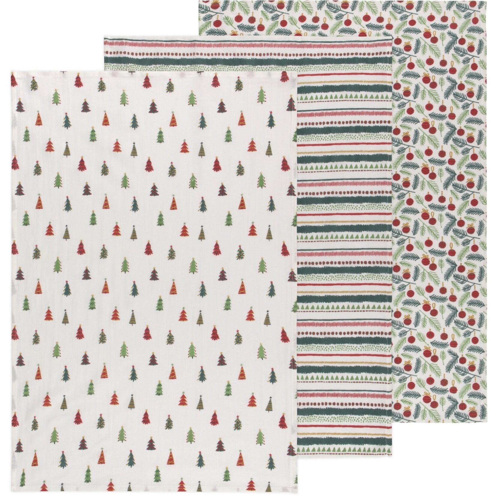 Danica Brands Baker's Floursack Dishtowels Set of 3 - Merry And Bright | Danica Brands
