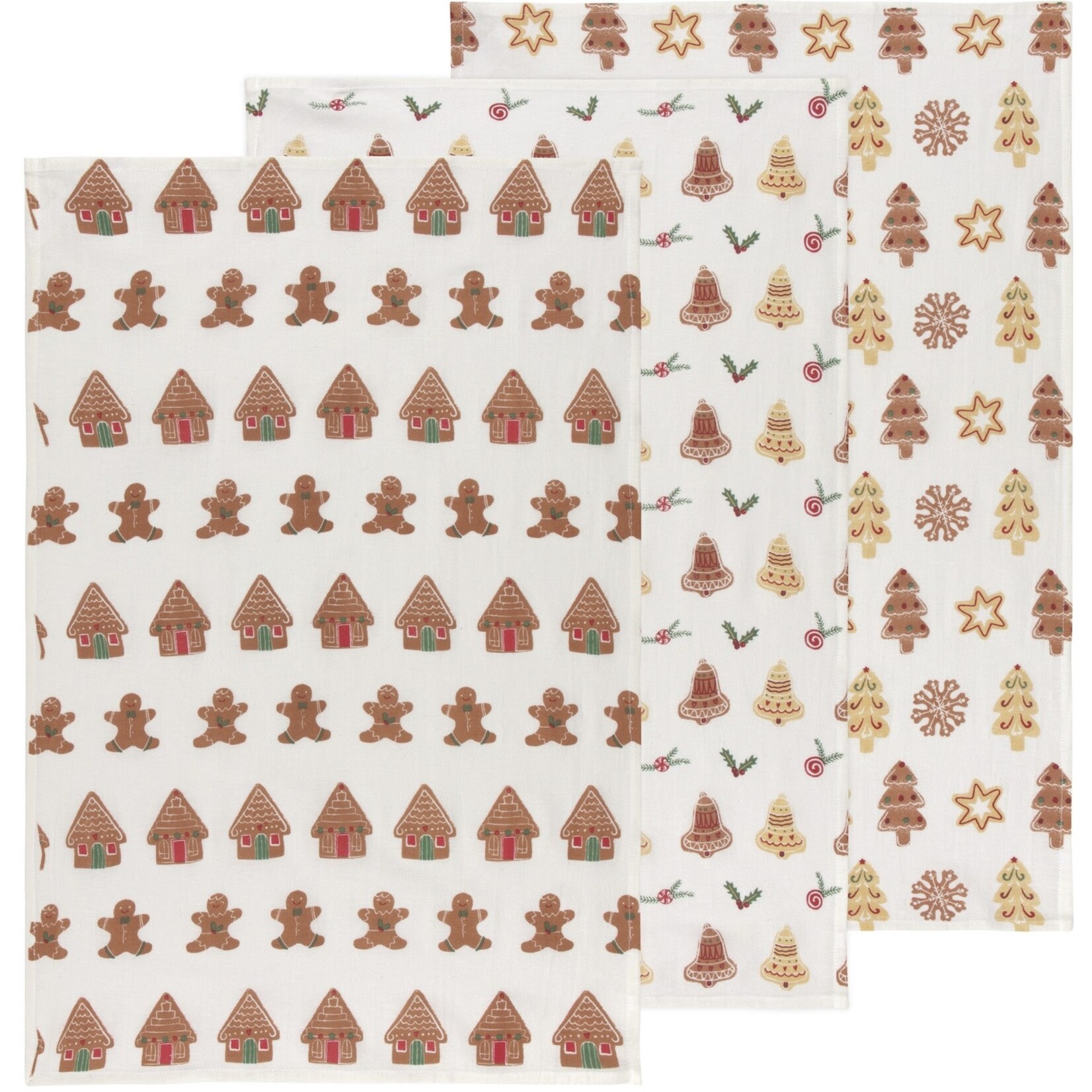Danica Brands Baker's Floursack Dishtowels Set of 3 - Christmas Cookies | Danica Brands