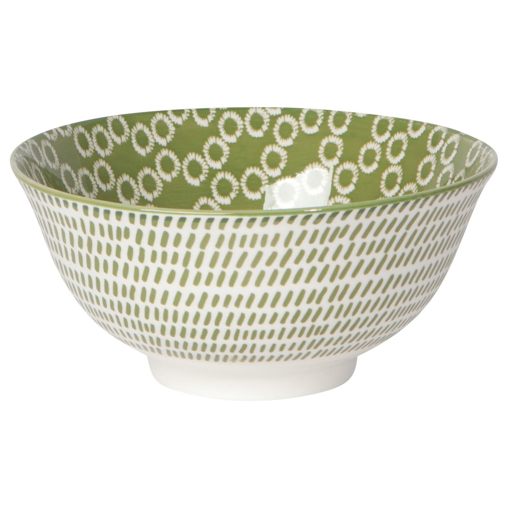 Danica Brands Stamped Bowl 6 inch - Green Rings | Danica Brands