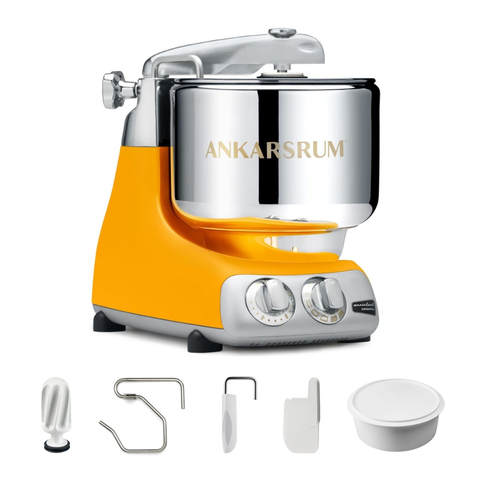 Ankarsrum Ankarsrum Assistent® Original Stand Mixer, 7 Qt. Essential Package - Sunbeam Yellow Matte