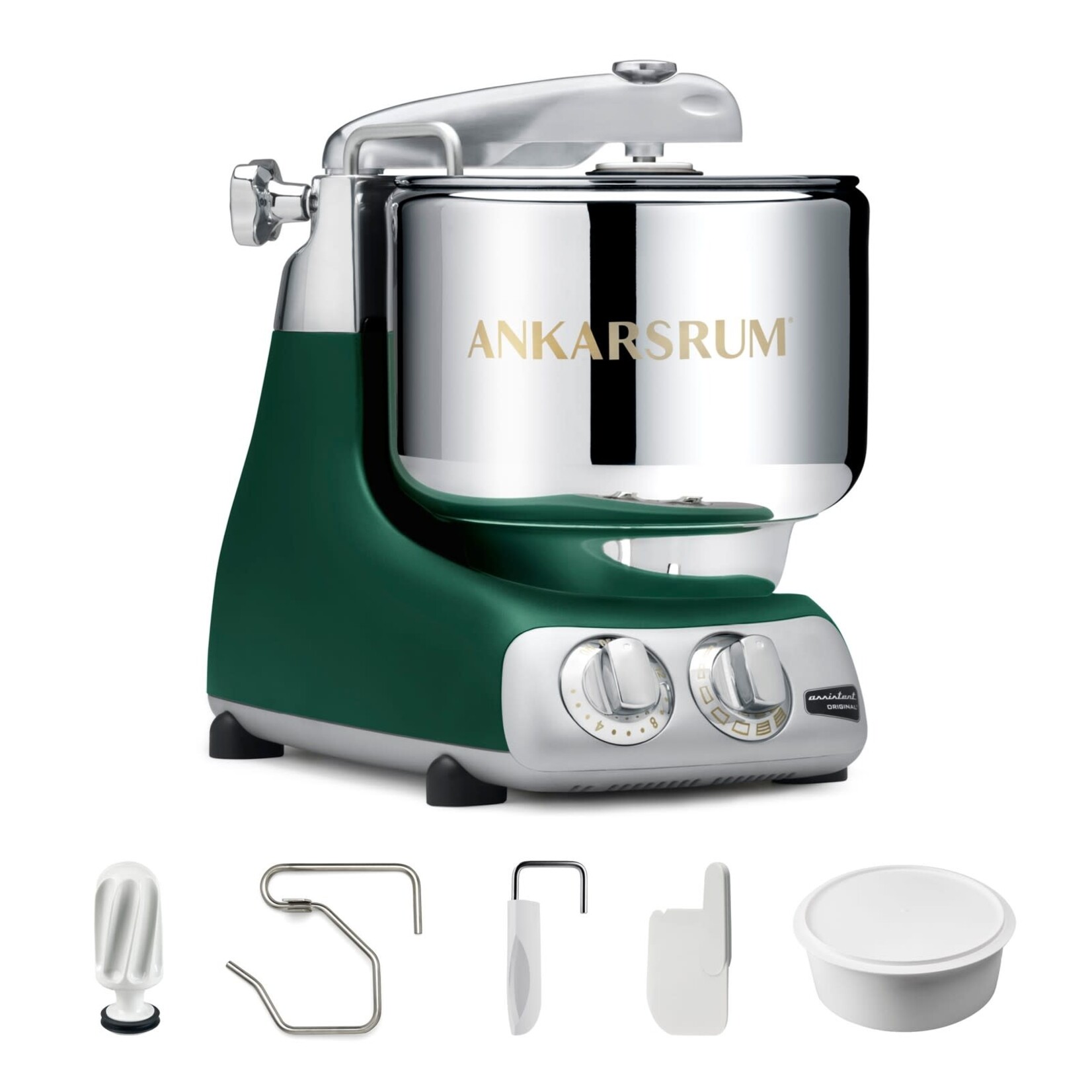Ankarsrum Ankarsrum Assistent® Original Stand Mixer, 7 Qt. Essential Package - Forest Green Matte
