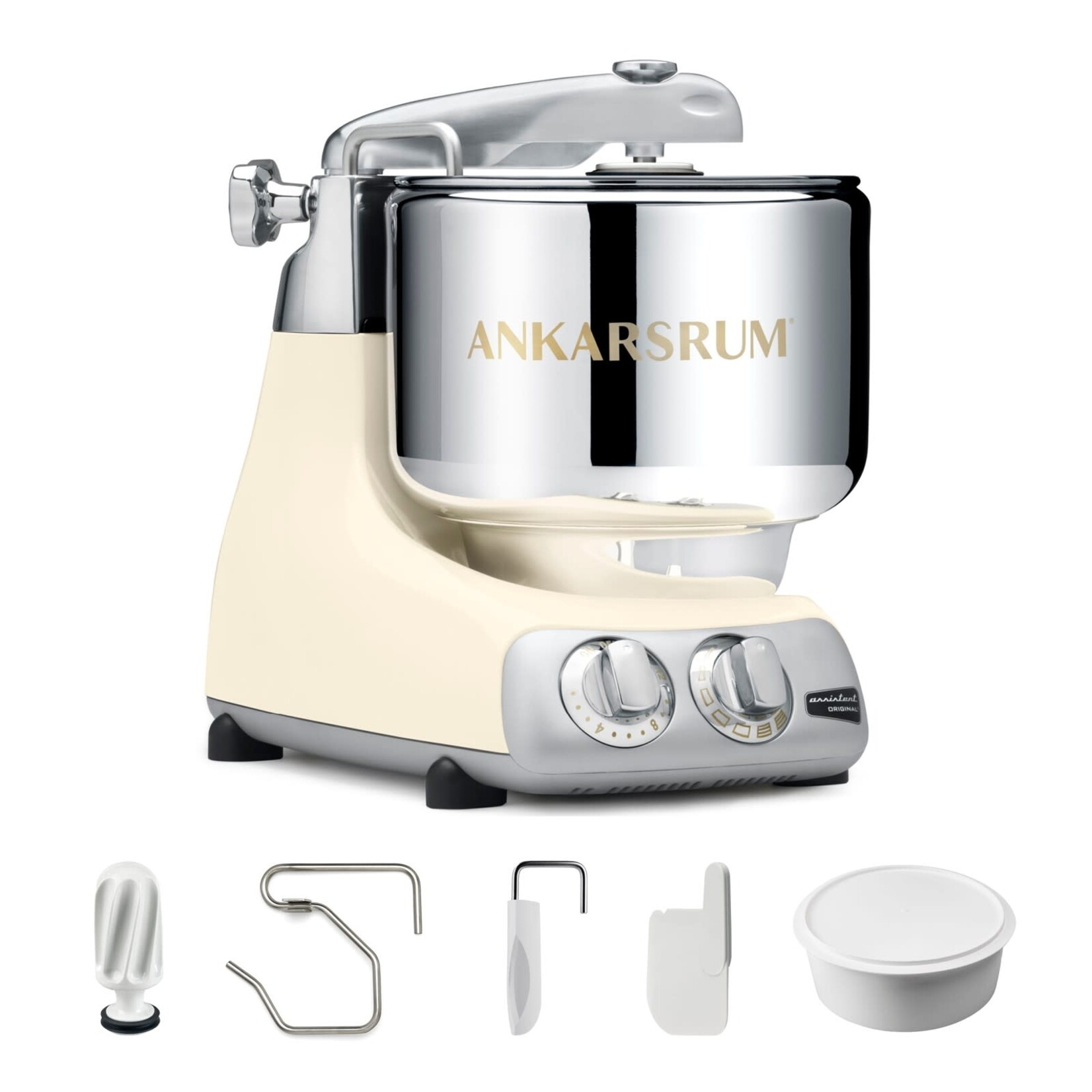 Ankarsrum Ankarsrum Assistent® Original Stand Mixer, 7 Qt. Essential Package - Light Crème Gloss