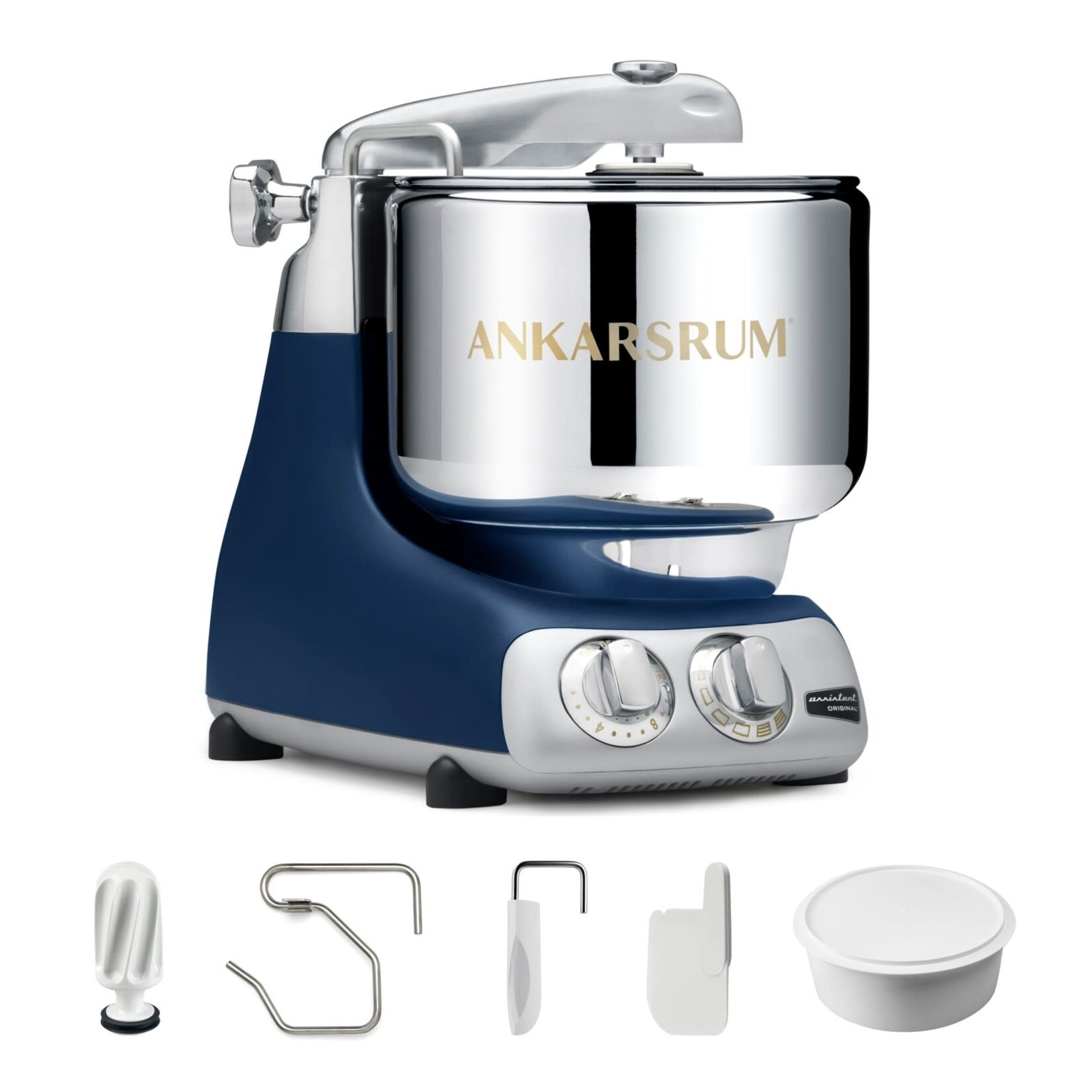 Ankarsrum Ankarsrum Assistent® Original Stand Mixer, 7 Qt. Essential Package - Royal Blue Matte