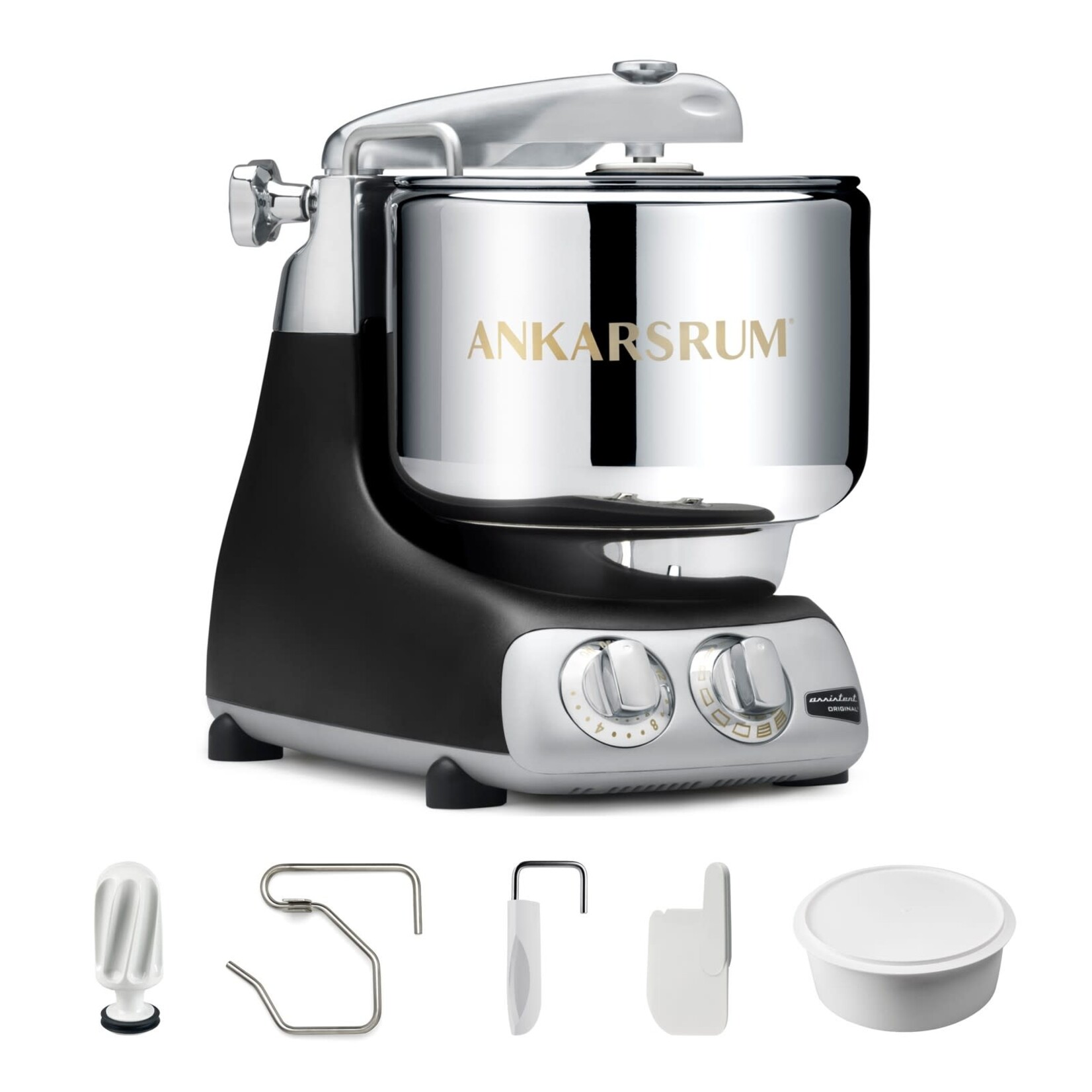 Ankarsrum Ankarsrum Assistent® Original Stand Mixer, 7 Qt. Essential Package - Black Matte