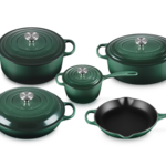 Le Creuset 9 Piece Signature Set - Artichaut (5.5 qt. Sig. RDO, 6.75 qt. Sig. ODO, 3.5 qt. Sig. Braiser, 1.75 qt. Sig. Saucepan, 10.25" Skillet) | Le Creuset