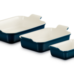 Le Creuset Heritage Set of 3 Rectangular Dishes - Nuit 1.1 qt., 2.5 qt. & 4 qt. | Le Creuset