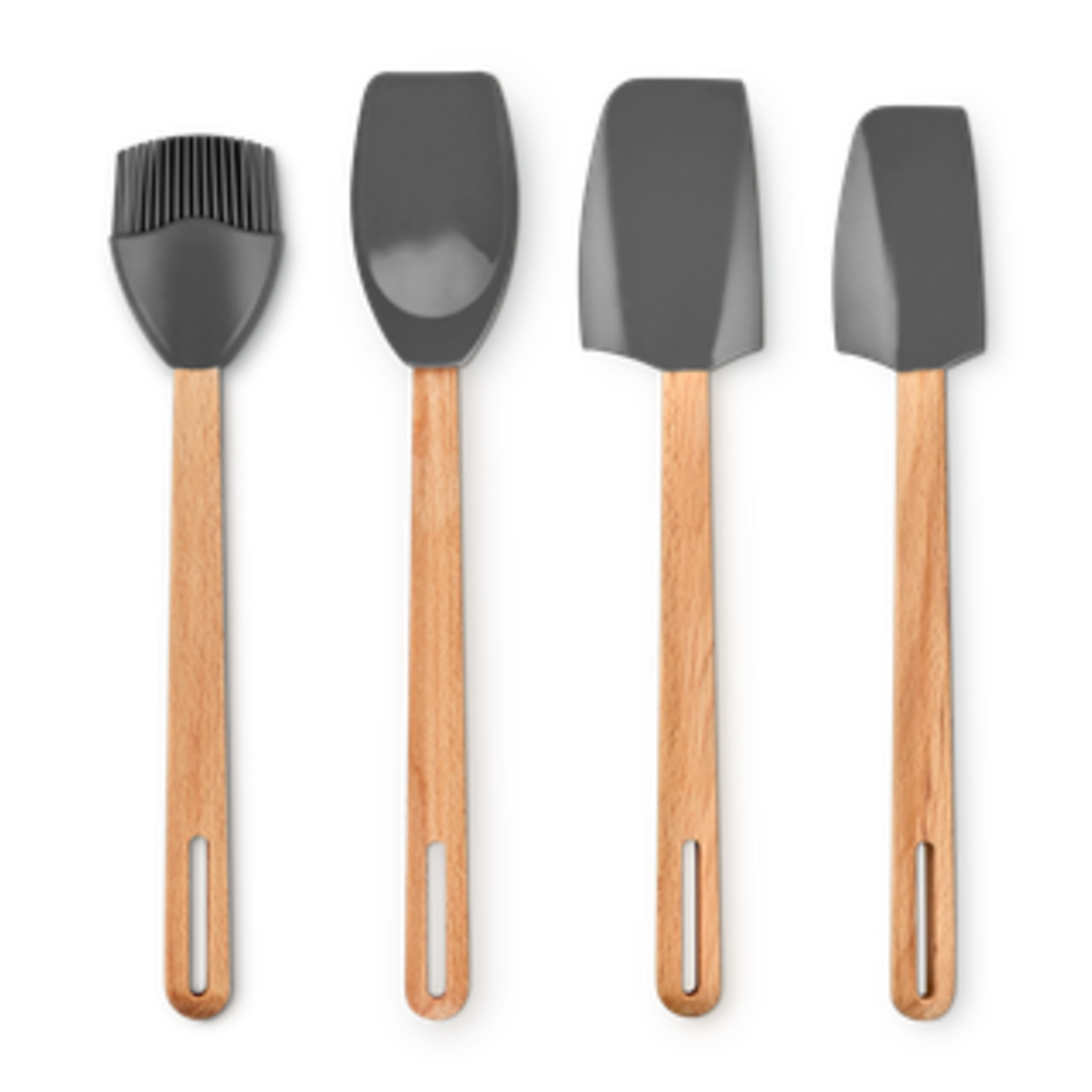 Le Creuset Signature Silicone Tools, Set of 4 - Oyster | Le Creuset