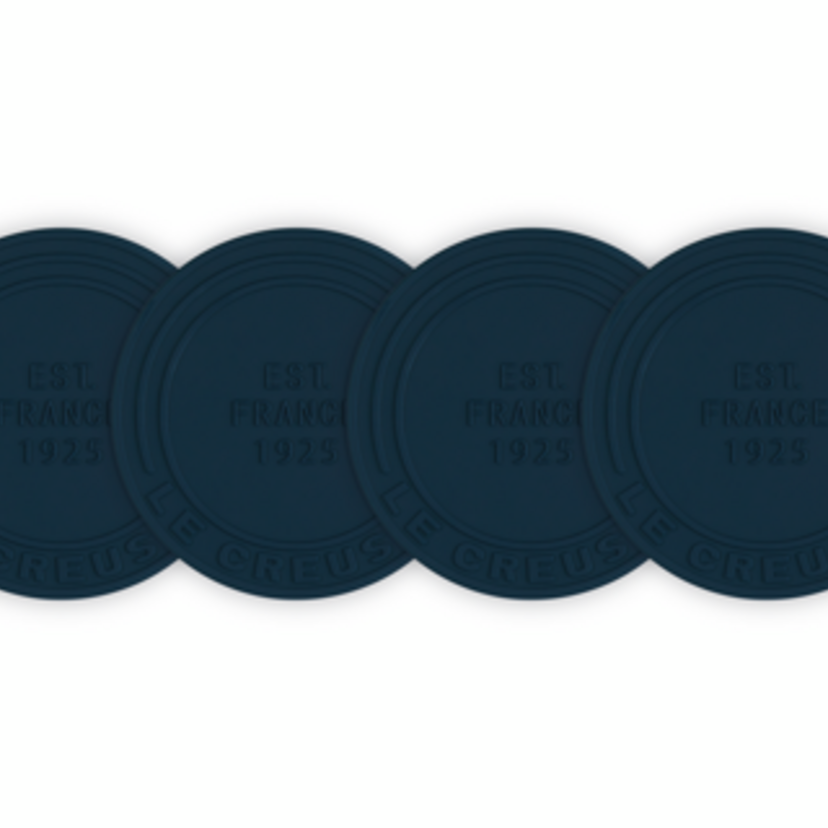 Le Creuset Silicone Coasters (est. 1925), Set of 4 - Nuit 4" | Le Creuset