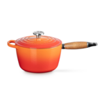 Le Creuset Signature Saucepan with Wood Handle - Flame 2.25 qt. | Le Creuset