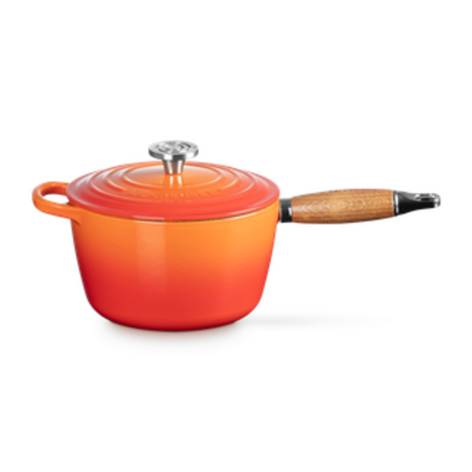 Le Creuset Signature Saucepan with Wood Handle - Flame 2.25 qt. | Le Creuset