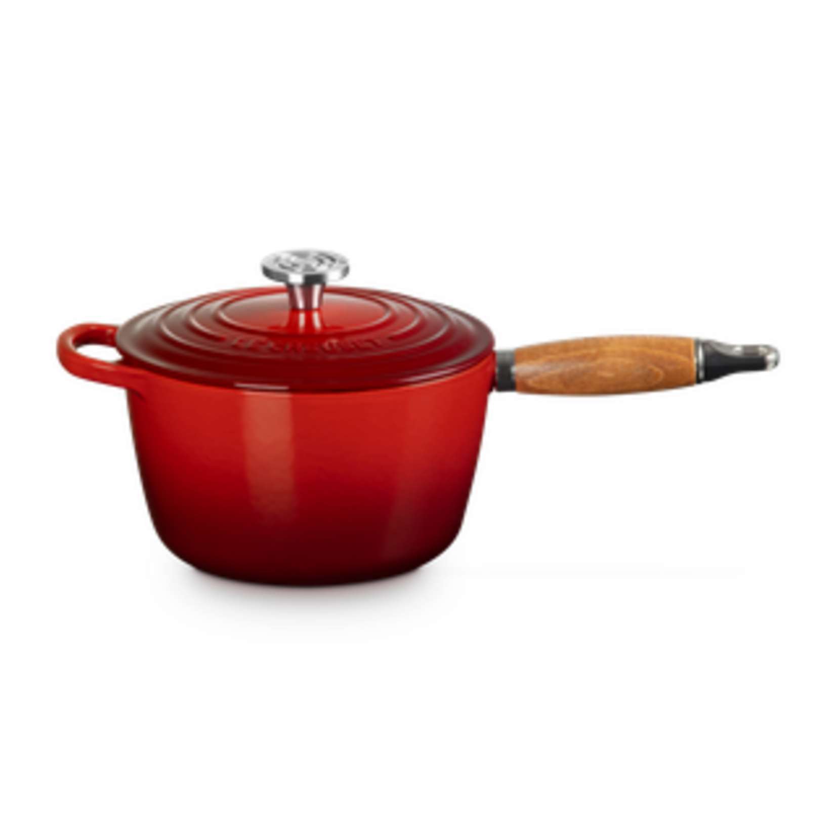 Le Creuset Signature Saucepan with Wood Handle - Cerise 2.25 qt. | Le Creuset