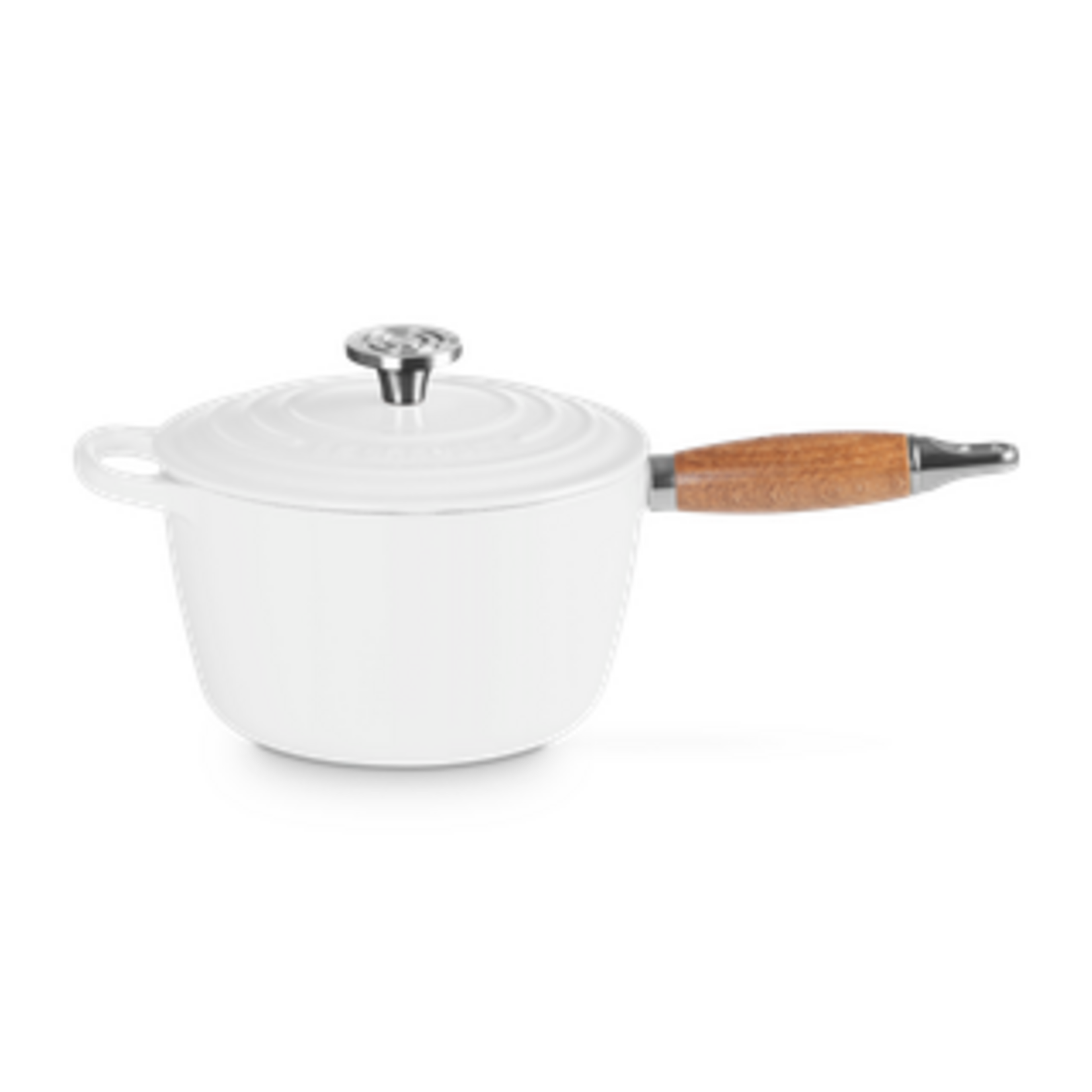 Le Creuset Signature Saucepan with Wood Handle - White 2.25 qt. | Le Creuset