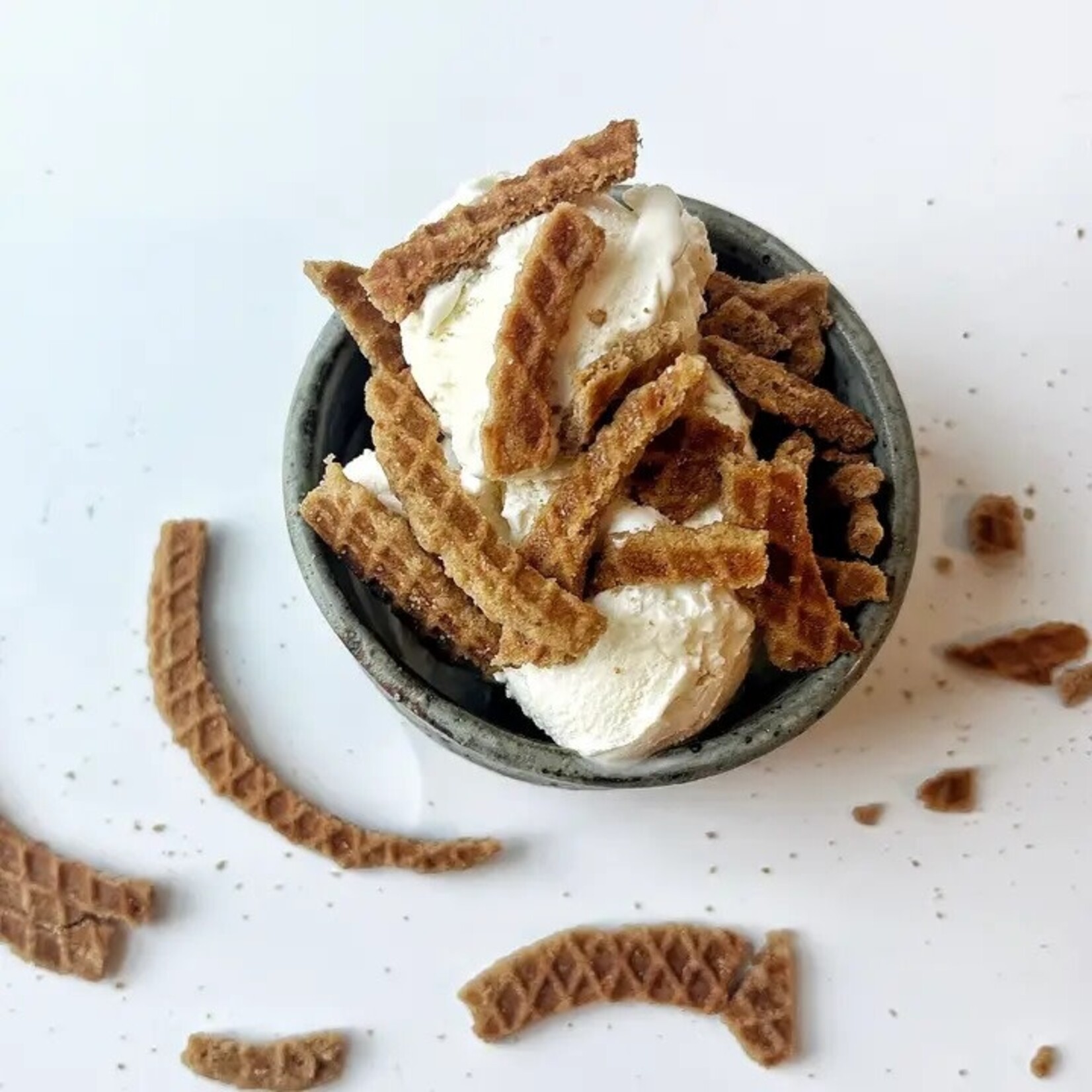 Lancaster Stroopie Co. Stroopwafel Pieces - 8 oz Bag / Caramel