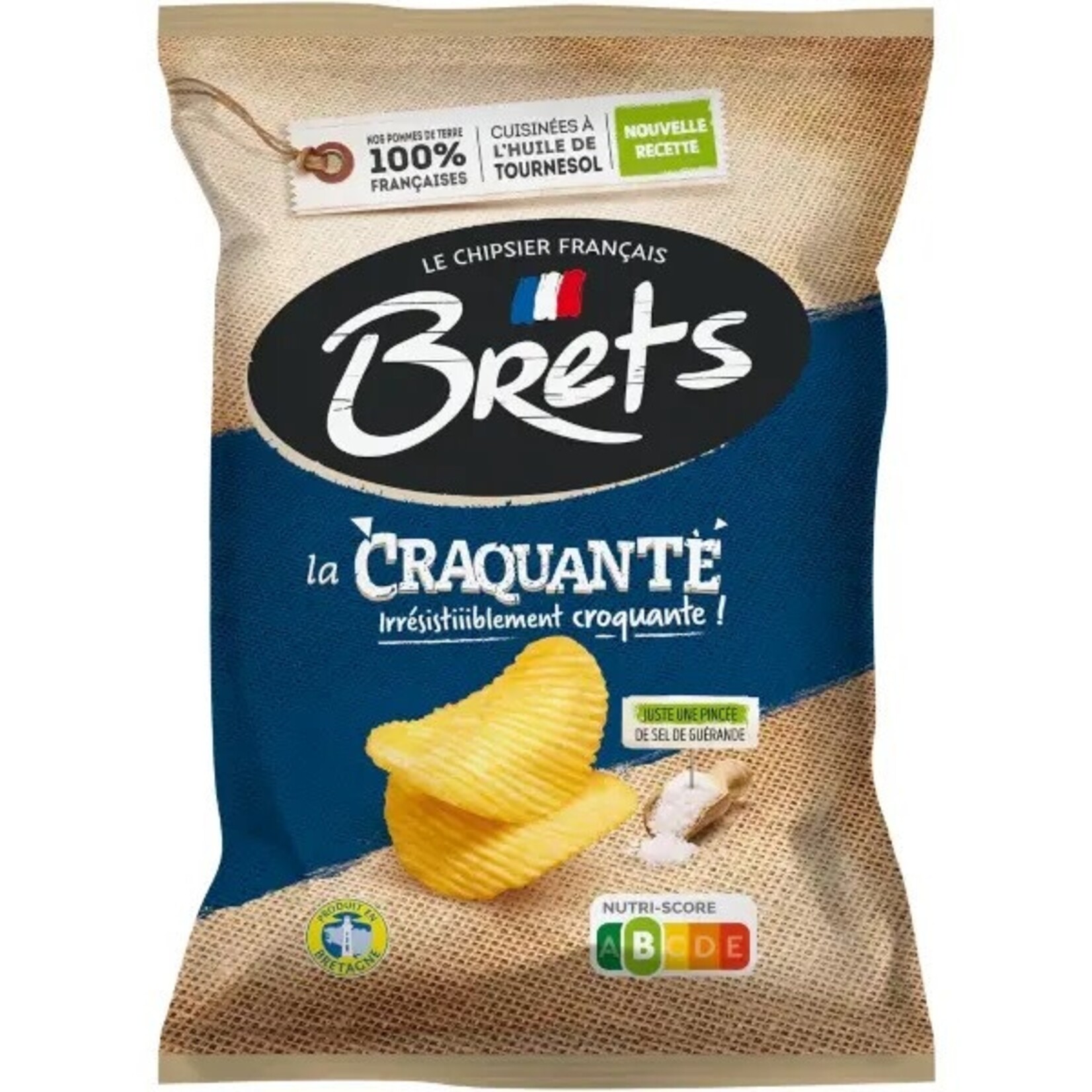 French Feast Brets Potato chips, plain "La Craquante"