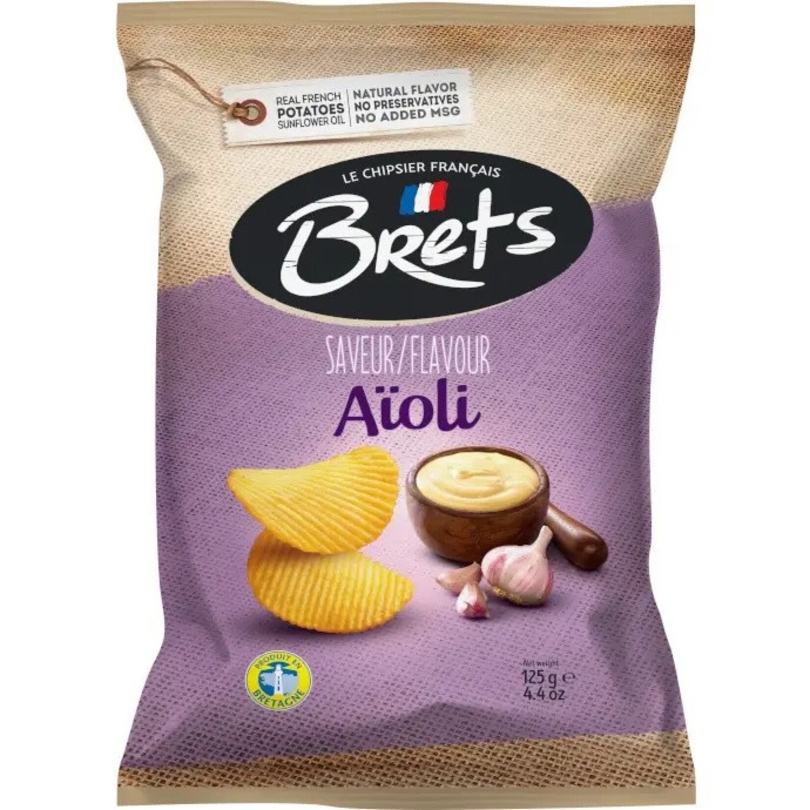 French Feast Brets Potato chips Garlic aioli