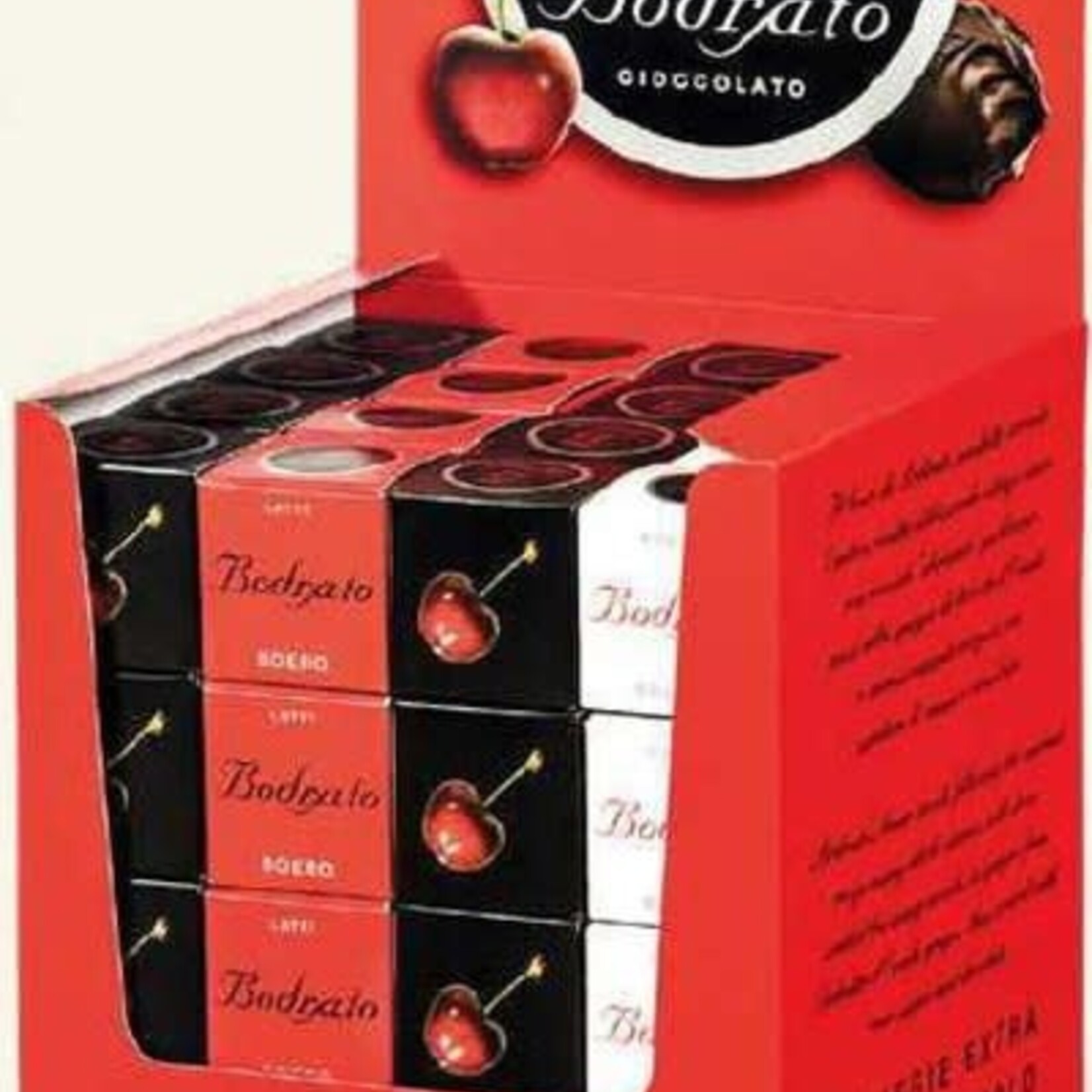 Great Ciao Dark, Milk and White Chocolate Grappa Dipped Pitted Boeri Cherries