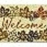 Tag Falling Leaves Welcome Estate Coir Mat