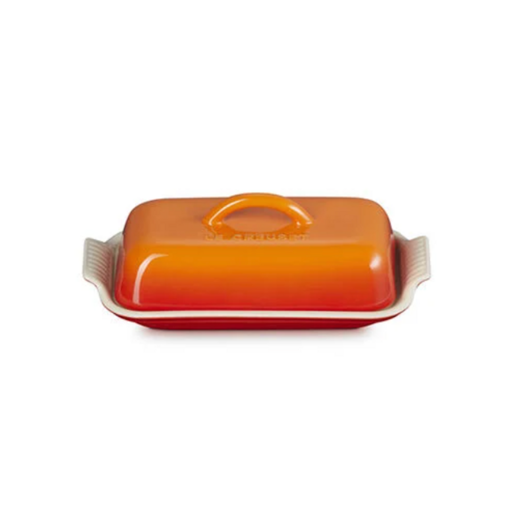 Le Creuset Heritage Butter Dish - Flame - 8.3" x 4.1" x 3" | Le Creuset