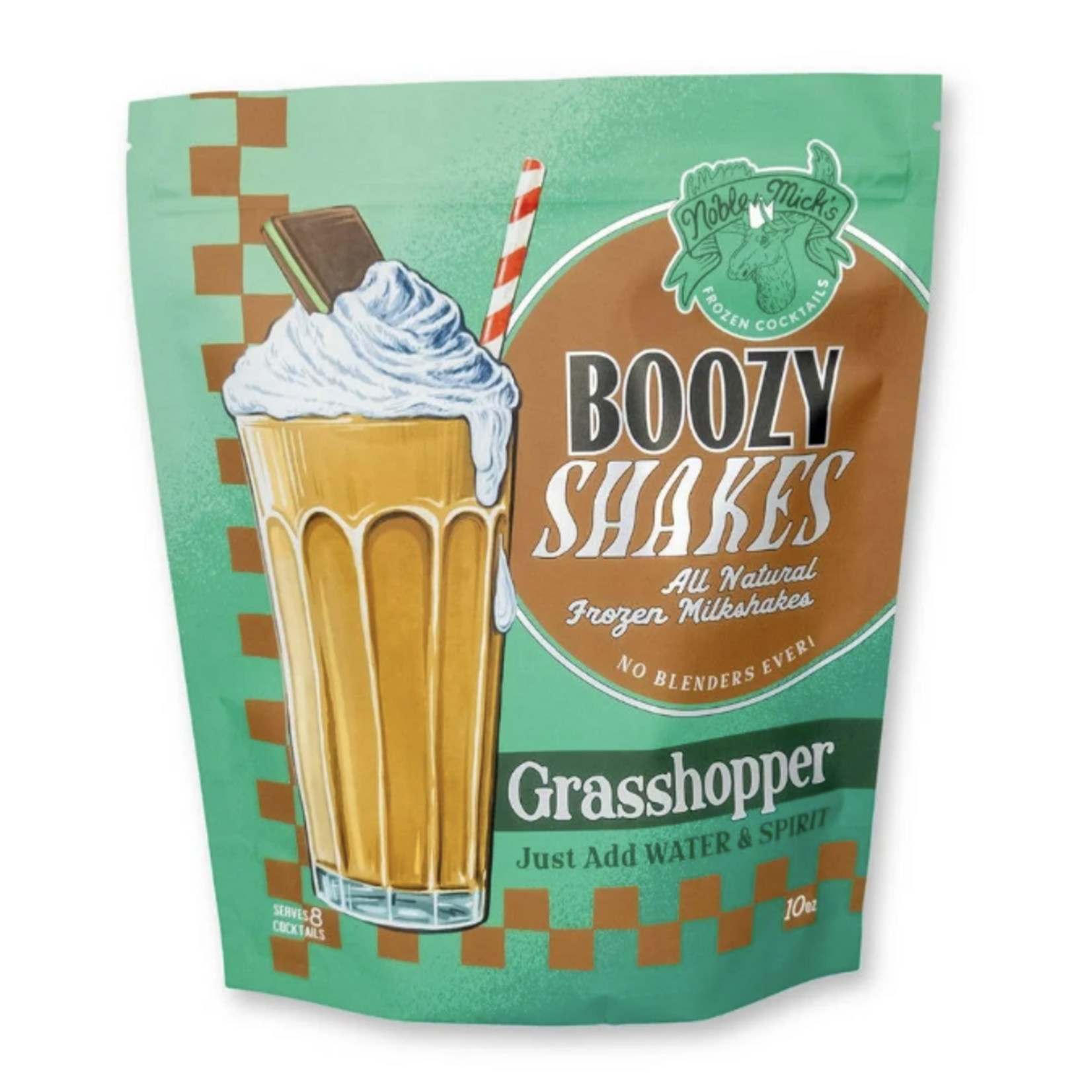 Grasshopper Boozy Milkshake Cocktails | Noble Mick's