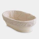 McKenzie Keeney & Nick Lanigan Registry Oval Rattan Bread Proofing Basket and Liner | McKenzie Keeney & Nick Lanigan Registry