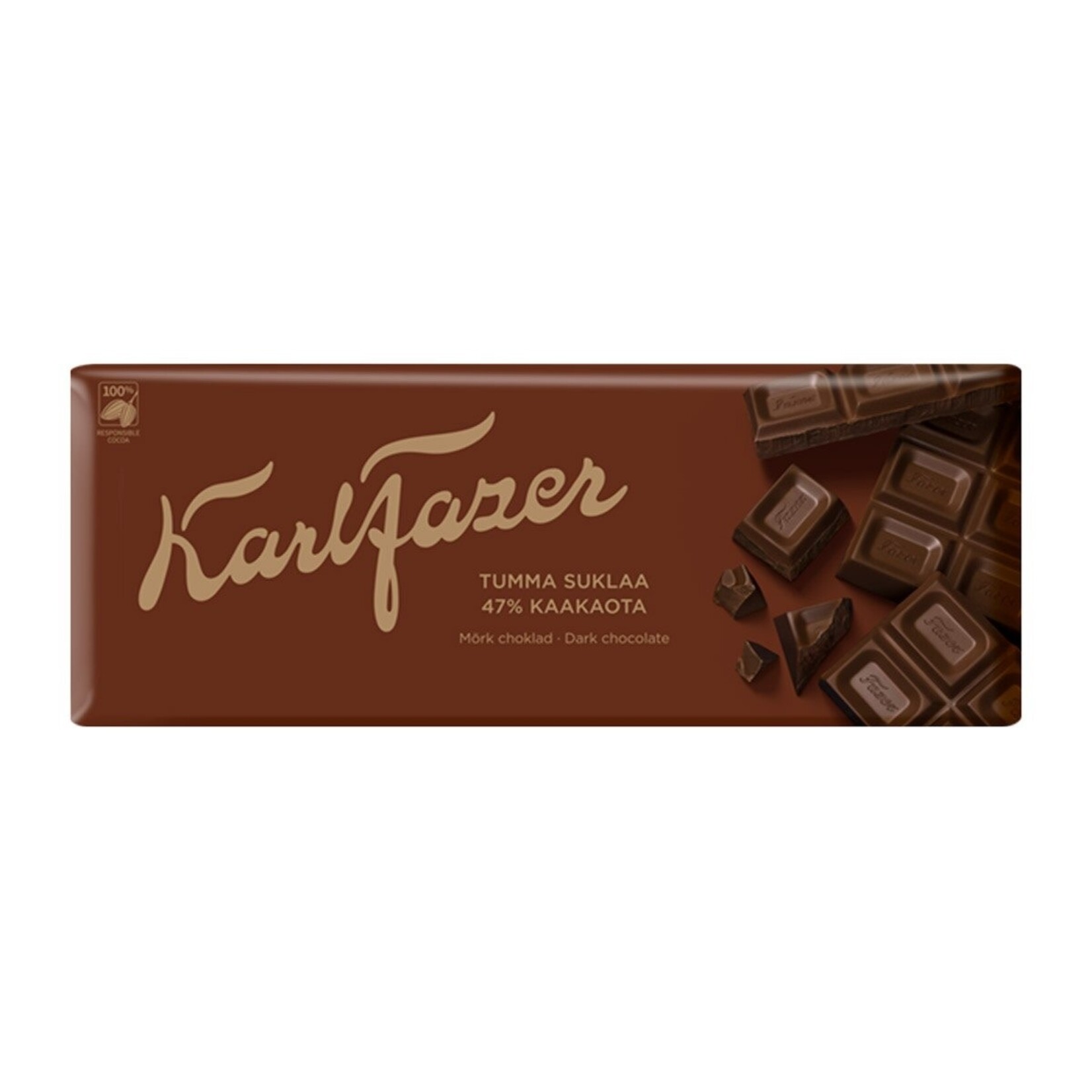 Fazer 47% Dark Chocolate Cocoa Bar