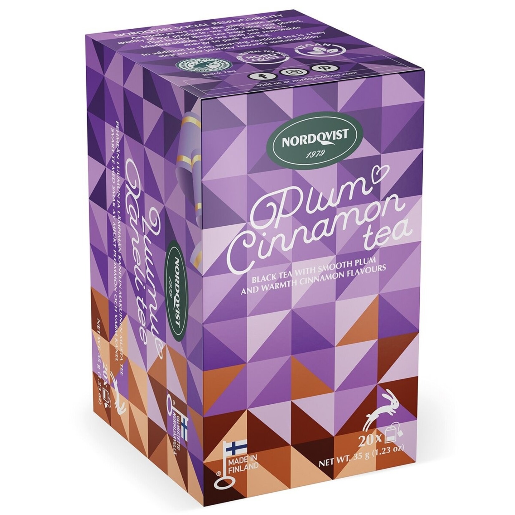 Nordqvist Plum Cinnamon Tea 20/pc Box
