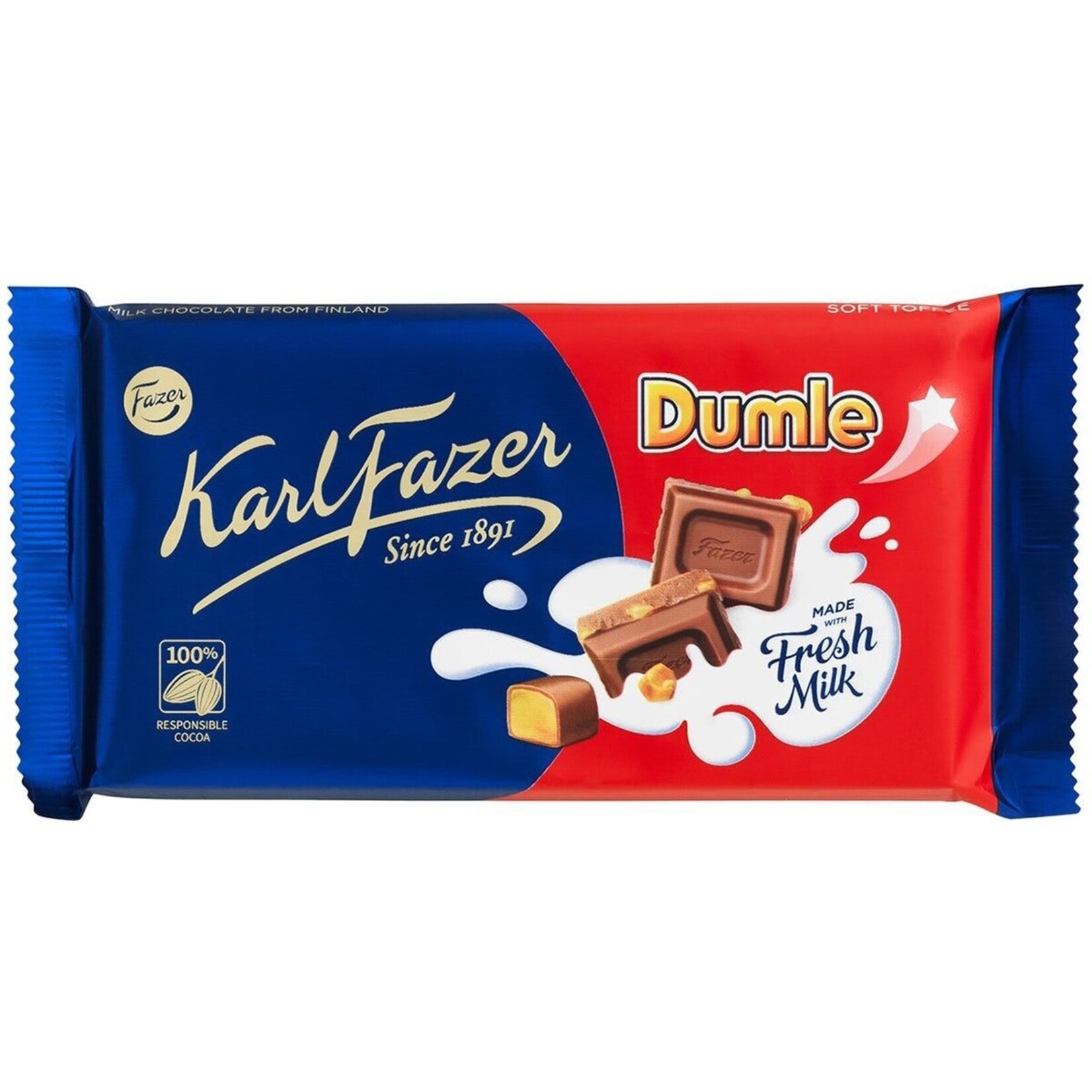 Fazer Dumle Milk Chocolate Bar