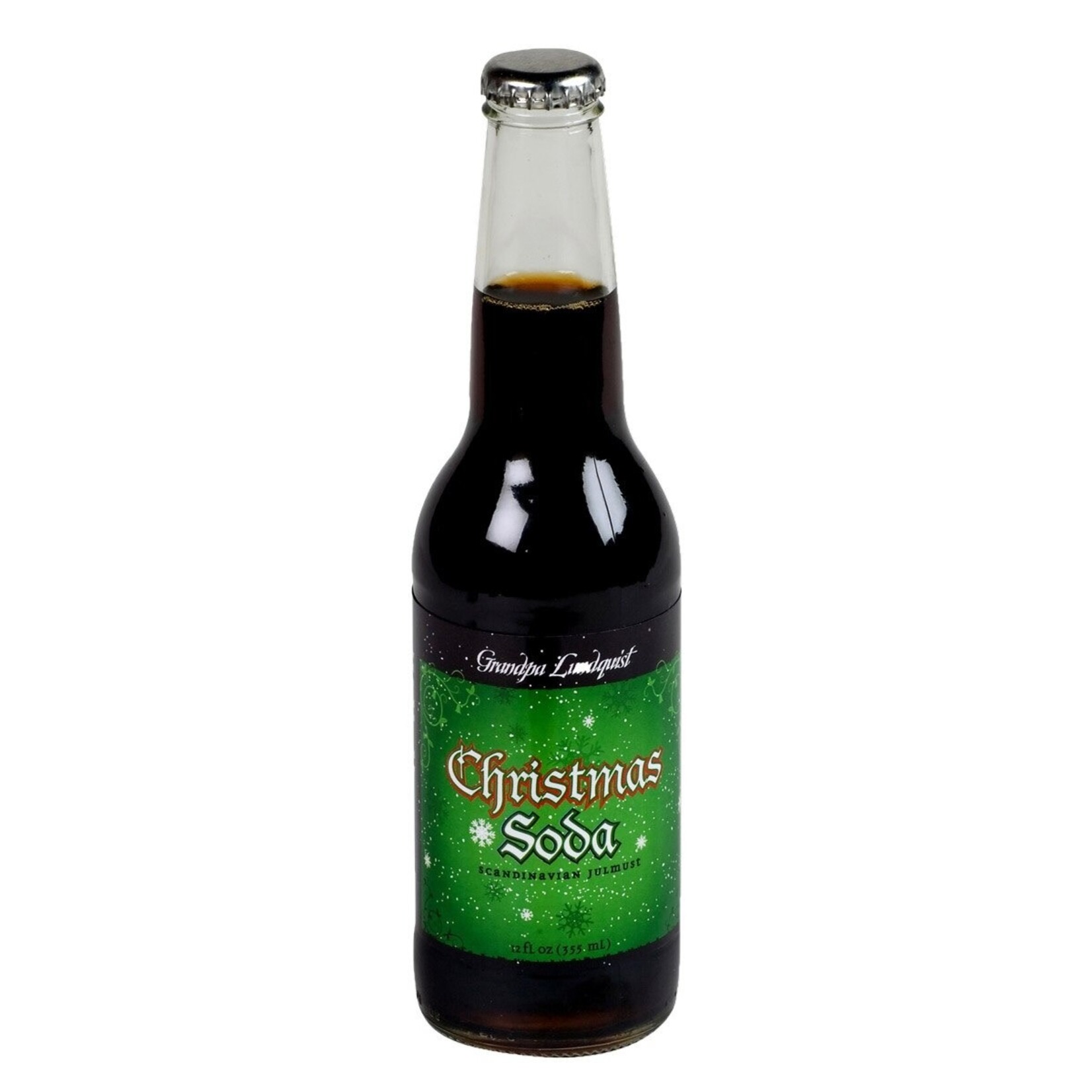 Grandpa Lundquist Christmas Soda 12 oz Bottle