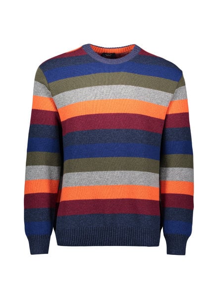 PAUL & SHARK Colours of Shetland Lambswool Striped Sweater