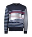 PAUL & SHARK Navy with Multi Stripes Sweater
