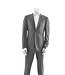 JACK VICTOR Slim Fit Charcoal Plain Suit