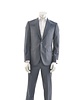 JACK VICTOR Modern Fit Mid Blue Neat Pattern Suit